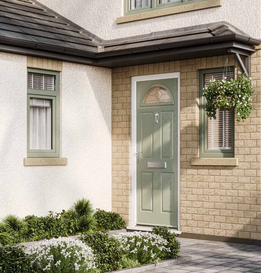 Traditional composite door