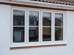 White flush windows