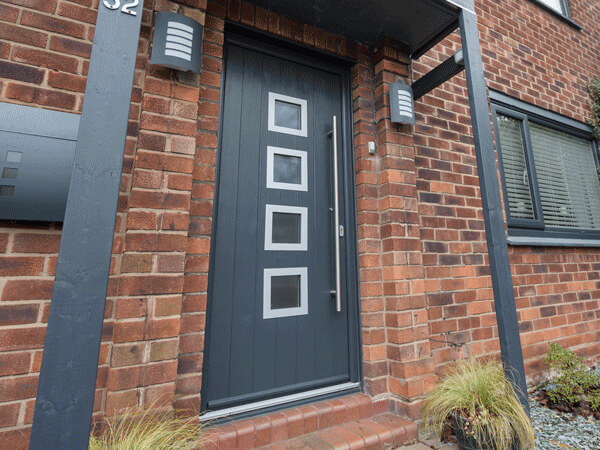 Modern solid core door